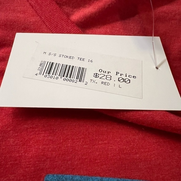 DIAGNOSIS OUTFITTERS MENS RED SHORT SLEEVE TEXAS COWBOY T-SHIRT SIZE LARGE NWT - Picture 8 of 8